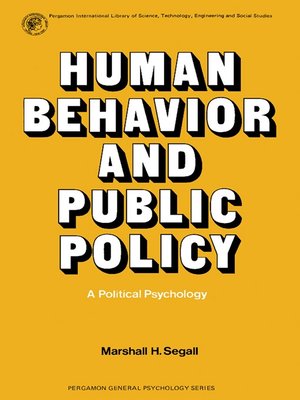 cover image of Human Behavior and Public Policy